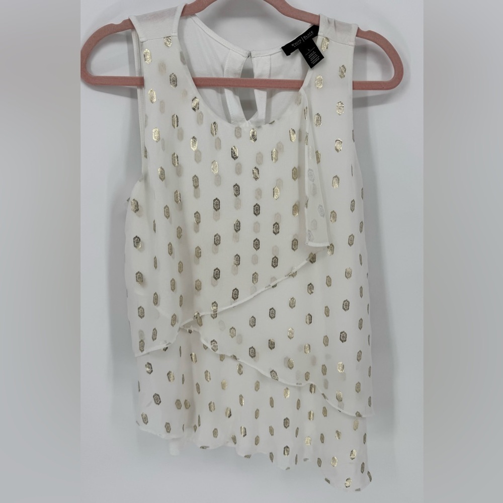 White House Black Market Sleeveless Blouse